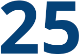 25 years of experience logo